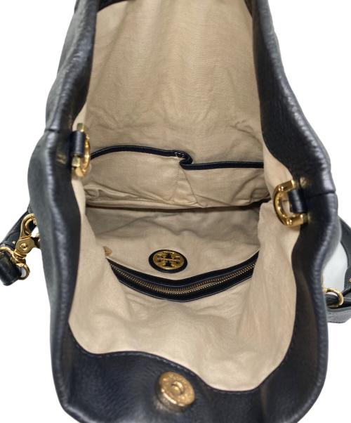 TORY BURCH（トリーバーチ）TORY BURCH (トリーバーチ) フラップレザーショルダーバッグ ブラック サイズ:なしの古着・服飾アイテム