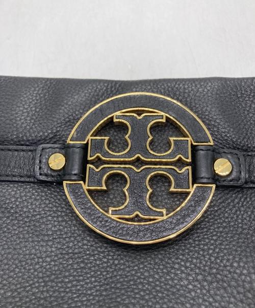TORY BURCH（トリーバーチ）TORY BURCH (トリーバーチ) フラップレザーショルダーバッグ ブラック サイズ:なしの古着・服飾アイテム