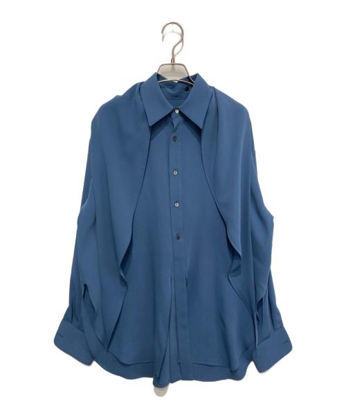LiNoH（リノー）LiNoH (リノー) ボウタイ付きシャツ ブルー サイズ:1の古着・服飾アイテム