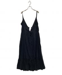 crinkle crinkle crinkle（クリンクル クリンクル クリンクル）の古着「インドコットンキャミソールワンピース」｜ブラック