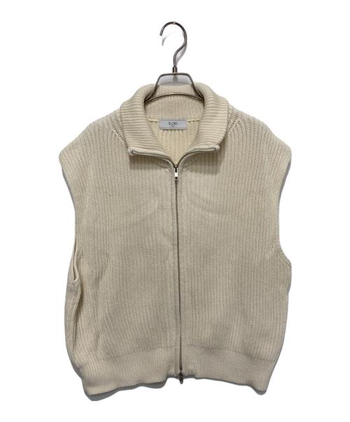 SLOBE IENA（スローブ イエナ）SLOBE IENA (スローブ イエナ) ドライバーズニットベスト ホワイト サイズ:FREEの古着・服飾アイテム