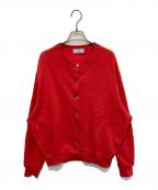 SLOBE IENAスローブ イエナ）の古着「ダブルフェイスジャージースナップカーディガン」｜レッド