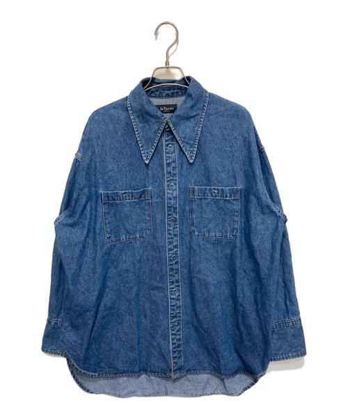 SLOBE IENA（スローブ イエナ）SLOBE IENA (スローブ イエナ) LE DENIMポイントカラーシャツ インディゴ サイズ:FREEの古着・服飾アイテム
