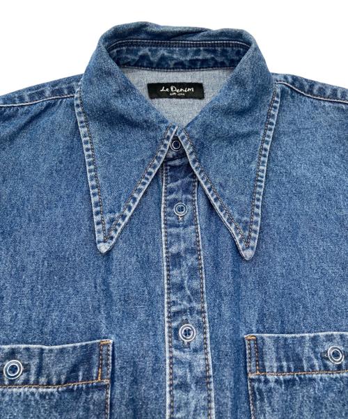 SLOBE IENA（スローブ イエナ）SLOBE IENA (スローブ イエナ) LE DENIMポイントカラーシャツ インディゴ サイズ:FREEの古着・服飾アイテム