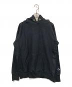Champion REVERSE WEAVEチャンピオン リバース ウィーブ）の古着「リバースウィーブ(R)フーデッドスウェットシャツ」｜ブラック