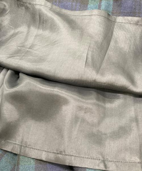 O'NEIL OF DUBLIN（オニールオブダブリン）O'NEIL OF DUBLIN (オニールオブダブリン) aranciato別注 ウール ブレンド タック チェック スカート グリーン サイズ:38の古着・服飾アイテム