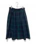 O'NEIL OF DUBLIN（オニールオブダブリン）の古着「aranciato別注 ウール ブレンド タック チェック スカート」｜グリーン