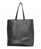 aucenticオーセンティック）の古着「イタリアンレザーカジュアルトート」｜ブラック