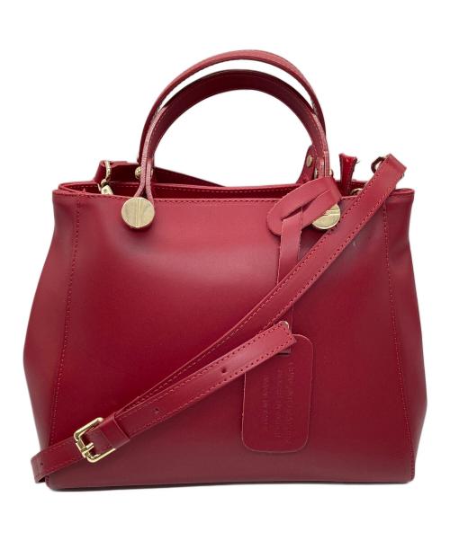 MARCO BIANCHINI（マルコビアンキーニ）MARCO BIANCHINI (マルコビアンキーニ) 2WAYショルダーバッグ レッドの古着・服飾アイテム