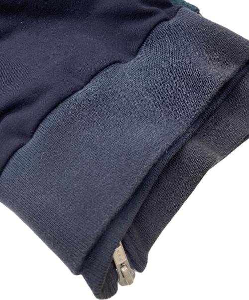 Vivienne Westwood（ヴィヴィアンウエストウッド）Vivienne Westwood (ヴィヴィアンウエストウッド) オーブ刺繍ジップパーカー ネイビー×グリーン サイズ:44の古着・服飾アイテム