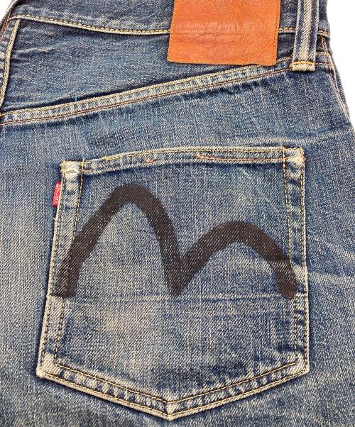 EVISU（エヴィス）EVISU (エヴィス) カモメプリント ボタンフライデニムパンツ インディゴ サイズ:91ｃｍ（W36)の古着・服飾アイテム