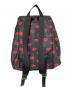 Kate Spade (ケイトスペード) リップバックパック ブラック×レッド：7000円