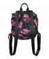 Kate Spade (ケイトスペード) フラワープリントバックパック ブラック×ピンク：3500円