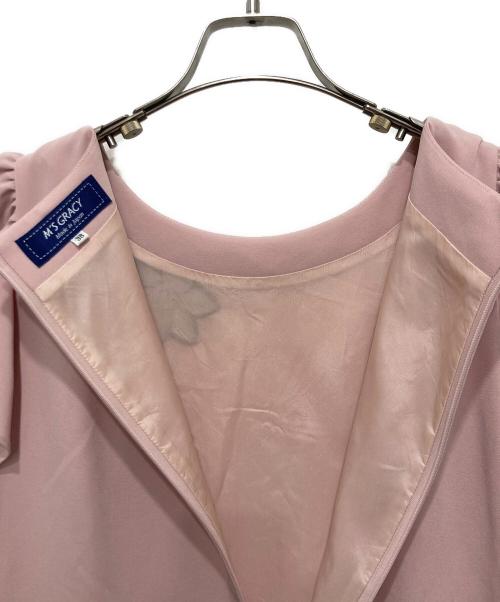 M'S GRACY（エムズグレイシー）M'S GRACY (エムズグレイシー) スパンコールフラワーワンピース ピンク サイズ:38の古着・服飾アイテム
