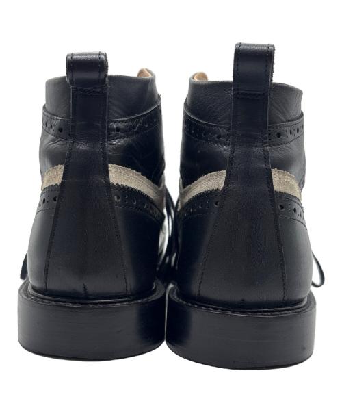 HENDER SCHEME（エンダースキーマ）HENDER SCHEME (エンダースキーマ) 冗談レースアップブーツ ブラック×ホワイト サイズ:なしの古着・服飾アイテム