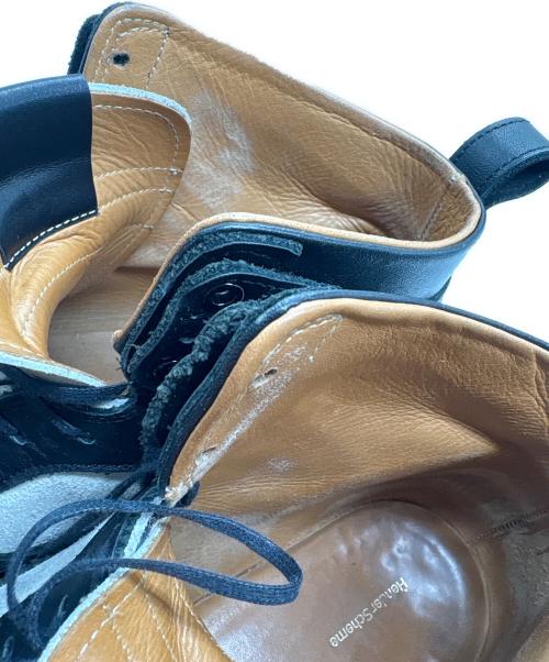HENDER SCHEME（エンダースキーマ）HENDER SCHEME (エンダースキーマ) 冗談レースアップブーツ ブラック×ホワイト サイズ:なしの古着・服飾アイテム
