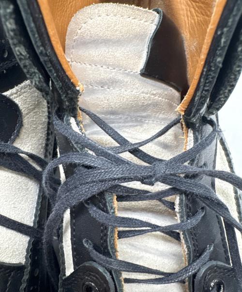 HENDER SCHEME（エンダースキーマ）HENDER SCHEME (エンダースキーマ) 冗談レースアップブーツ ブラック×ホワイト サイズ:なしの古着・服飾アイテム