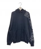 BALENCIAGAバレンシアガ）の古着「ロゴ刺繍オーバーサイズパーカー」｜ブラック