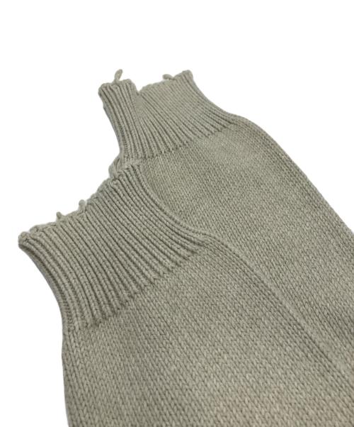 Maison Margiela（メゾンマルジェラ）Maison Margiela (メゾンマルジェラ) ダメージ加工 デストロイ コットン ニット グリーン サイズ:Ｓの古着・服飾アイテム