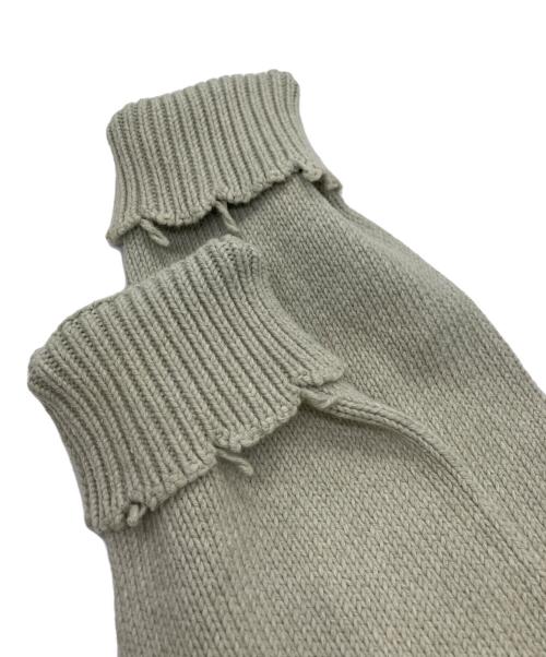 Maison Margiela（メゾンマルジェラ）Maison Margiela (メゾンマルジェラ) ダメージ加工 デストロイ コットン ニット グリーン サイズ:Ｓの古着・服飾アイテム