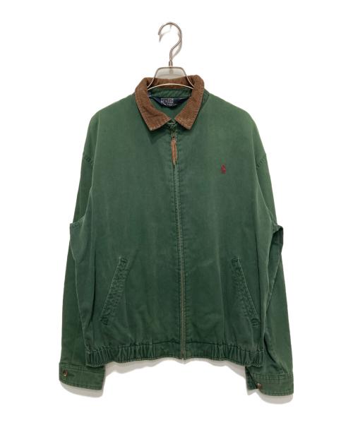POLO RALPH LAUREN（ポロ・ラルフローレン）POLO RALPH LAUREN (ポロ・ラルフローレン) 襟コーデュロイスイングトップ グリーン サイズ:Ｓの古着・服飾アイテム