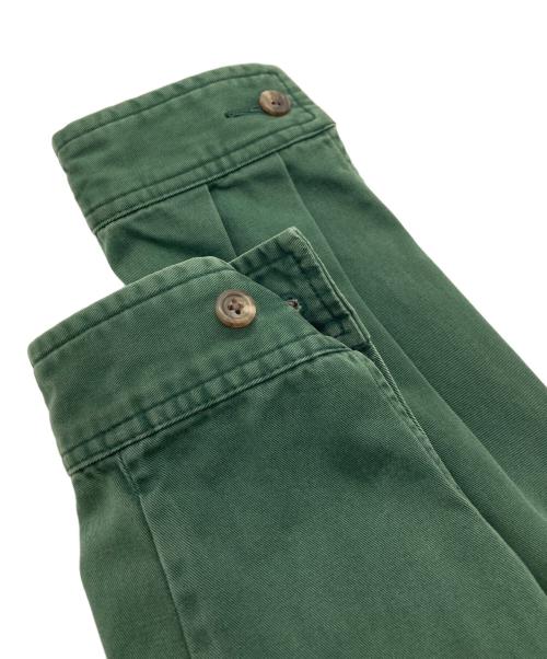 POLO RALPH LAUREN（ポロ・ラルフローレン）POLO RALPH LAUREN (ポロ・ラルフローレン) 襟コーデュロイスイングトップ グリーン サイズ:Ｓの古着・服飾アイテム