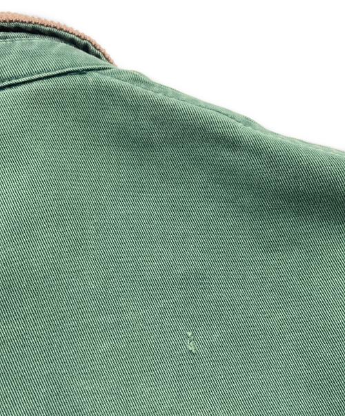 POLO RALPH LAUREN（ポロ・ラルフローレン）POLO RALPH LAUREN (ポロ・ラルフローレン) 襟コーデュロイスイングトップ グリーン サイズ:Ｓの古着・服飾アイテム