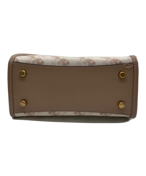 COACH（コーチ）COACH (コーチ) ホースアンドキャリッジ 2WAYバッグ ホワイト×ベージュの古着・服飾アイテム