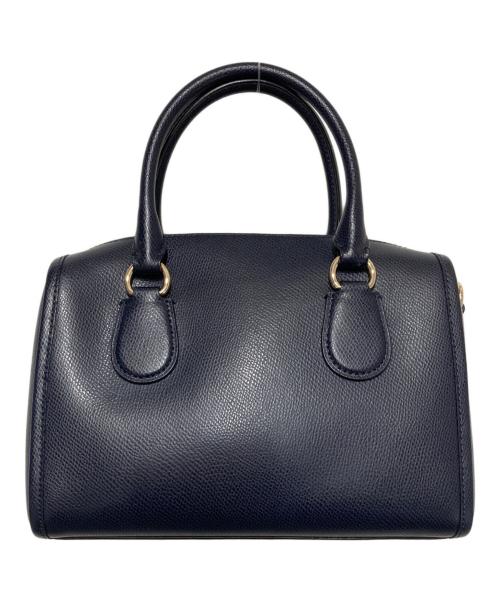 COACH（コーチ）COACH (コーチ) ミニボストンバッグ ネイビーの古着・服飾アイテム