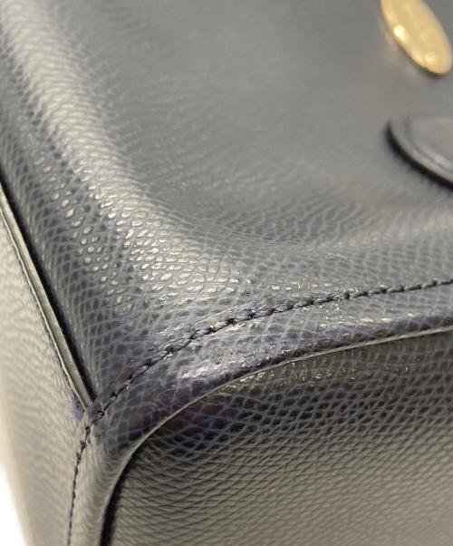 COACH（コーチ）COACH (コーチ) ミニボストンバッグ ネイビーの古着・服飾アイテム