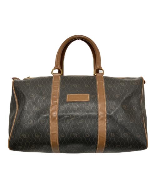 Christian Dior（クリスチャン ディオール）Christian Dior (クリスチャン ディオール) ハニカムロゴボストンバッグ ブラウンの古着・服飾アイテム