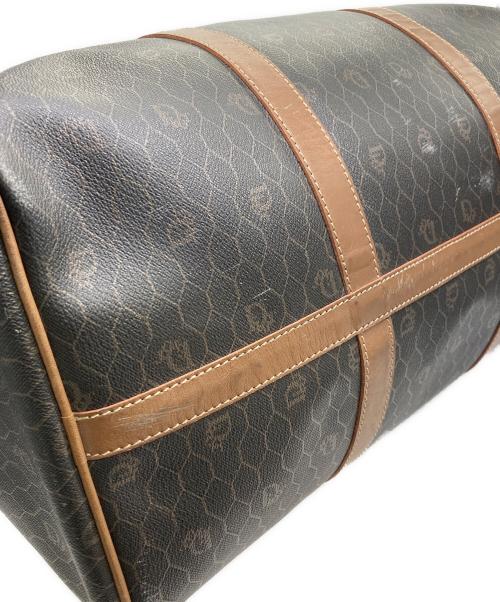 Christian Dior（クリスチャン ディオール）Christian Dior (クリスチャン ディオール) ハニカムロゴボストンバッグ ブラウンの古着・服飾アイテム