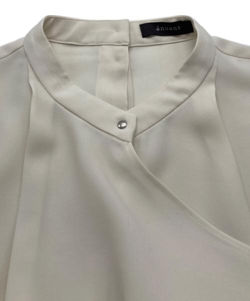 anuans（アニュアンス）anuans (アニュアンス) カスケードフリルブラウス アイボリー サイズ:FREEの古着・服飾アイテム