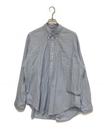 SEDAN ALL-PURPOSE（セダンオールパーパス）の古着「ポプリンストライプビックブロードシャツ」｜ブルー