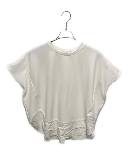 BEARDSLEY（ビアズリー）BEARDSLEY (ビアズリー) ラウンドヘムＴ ホワイト サイズ:FREEの古着・服飾アイテム