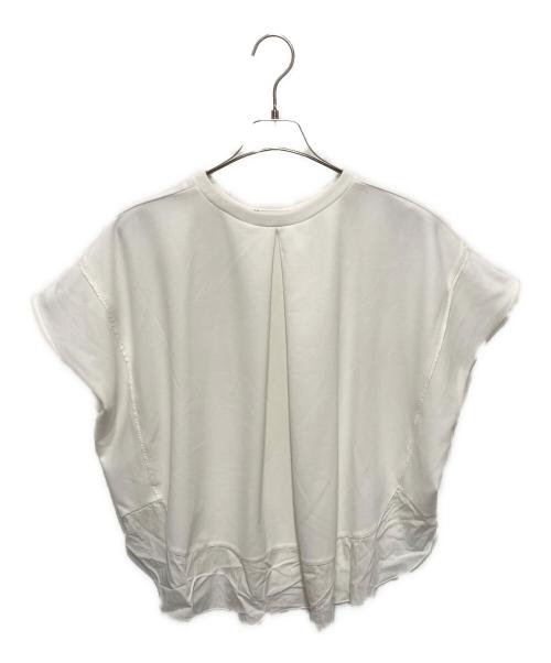 BEARDSLEY（ビアズリー）BEARDSLEY (ビアズリー) ラウンドヘムＴ ホワイト サイズ:FREEの古着・服飾アイテム