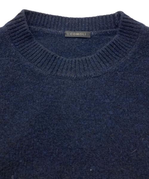 COMOLI（コモリ）COMOLI (コモリ) ラムズウールクルーネックニット ネイビー サイズ:2の古着・服飾アイテム