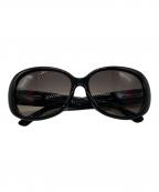 GUCCIグッチ）の古着「インターロッキングG ウェブ シェリーライン サングラス」｜ブラック