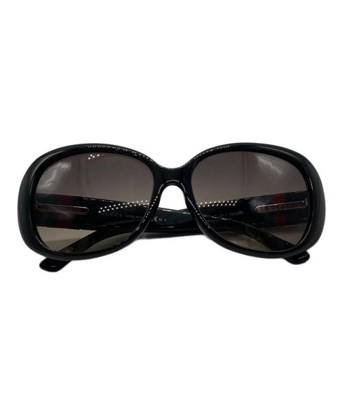 GUCCI（グッチ）GUCCI (グッチ) インターロッキングG ウェブ シェリーライン サングラス ブラック サイズ:57□16-135の古着・服飾アイテム