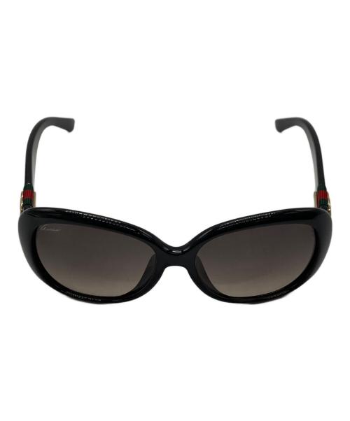 GUCCI（グッチ）GUCCI (グッチ) インターロッキングG ウェブ シェリーライン サングラス ブラック サイズ:57□16-135の古着・服飾アイテム
