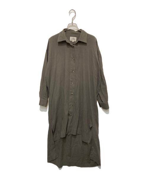 Vivienne Westwood ANGLOMANIA（ヴィヴィアンウエストウッドアングロマニア）VIVIENNE WESTWOOD ANGLOMANIA (ヴィヴィアンウエストウッドアングロマニア) シャツワンピース オリーブ サイズ:38の古着・服飾アイテム