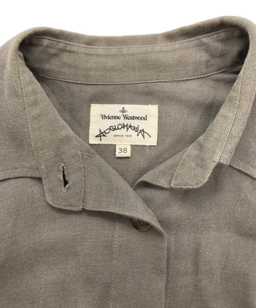Vivienne Westwood ANGLOMANIA（ヴィヴィアンウエストウッドアングロマニア）VIVIENNE WESTWOOD ANGLOMANIA (ヴィヴィアンウエストウッドアングロマニア) シャツワンピース オリーブ サイズ:38の古着・服飾アイテム