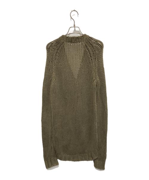 BALMAIN（バルマン）BALMAIN (バルマン) エンブレムボタン コットンカーディガン グリーン サイズ:Ｓの古着・服飾アイテム