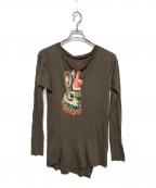 Vivienne Westwood RED LABELヴィヴィアンウエストウッドレッドレーベル）の古着「ラビットプリントカットソー」｜ブラウン
