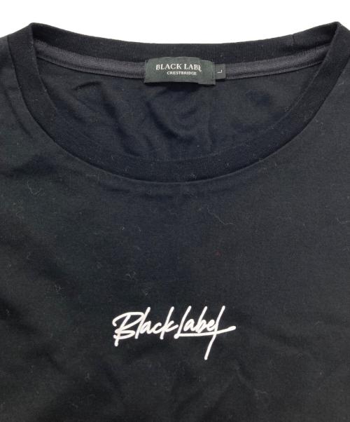 BLACK LABEL CRESTBRIDGE（ブラックレーベル クレストブリッジ）BLACK LABEL CRESTBRIDGE (ブラックレーベル クレストブリッジ) ノバチェックロングスリーブカットソー ブラック サイズ:Lの古着・服飾アイテム