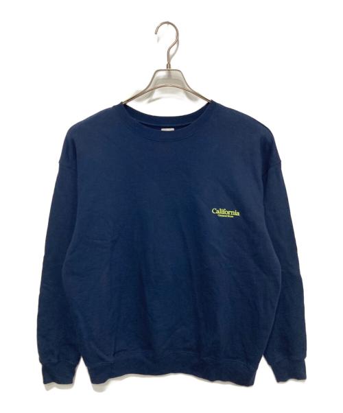 CGS（カリフォルニア ジェネラルストア）CGS (カリフォルニア ジェネラルストア) ストア プリント オーガニック スウェット クルーネック ネイビー サイズ:Lの古着・服飾アイテム