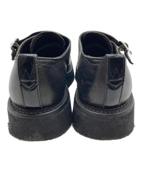 KIDS LOVE GAITE（キッズラブゲイト）KIDS LOVE GAITE (キッズラブゲイト) ダブルモンクストラップシューズ ブラック サイズ:8の古着・服飾アイテム