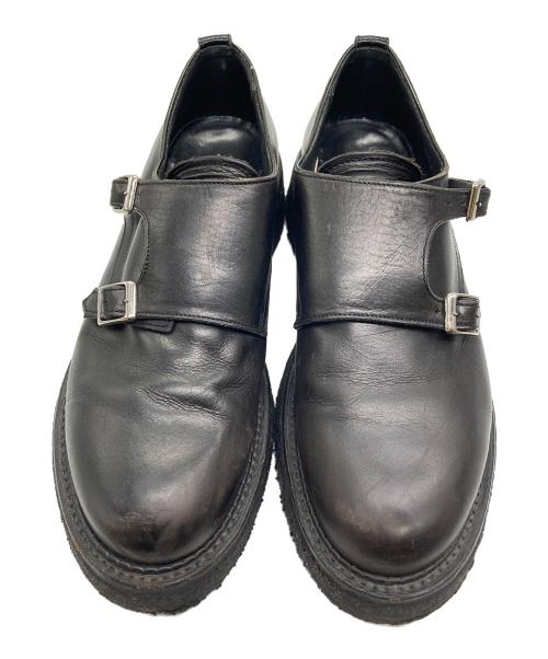 KIDS LOVE GAITE（キッズラブゲイト）KIDS LOVE GAITE (キッズラブゲイト) ダブルモンクストラップシューズ ブラック サイズ:8の古着・服飾アイテム