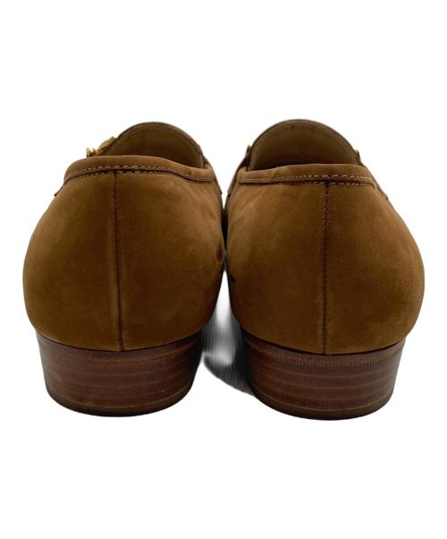 Salvatore Ferragamo（サルヴァトーレ フェラガモ）Salvatore Ferragamo (サルヴァトーレ フェラガモ) スウェード ガンチーニビットローファー ブラウン サイズ:7 1/2 Dの古着・服飾アイテム