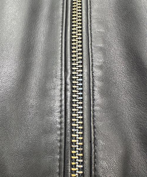 DANIER（ダニエ）DANIER (ダニエ) シングルライダースジャケット ブラック サイズ:Lの古着・服飾アイテム